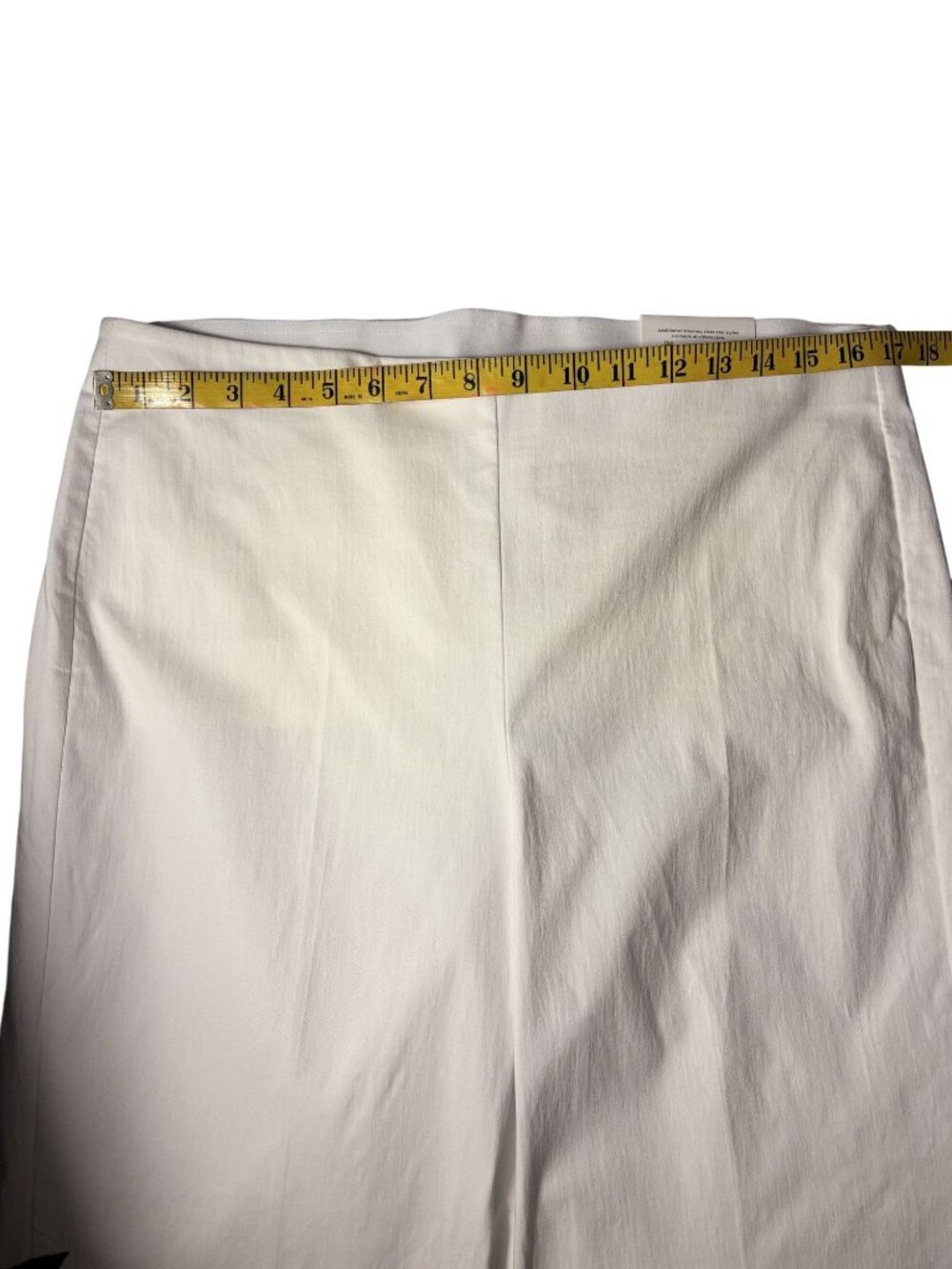 Chicos White Tropical Floral Capri Pants Stretch Chicos Size 2 = Large or 12 - Picture 6 of 10